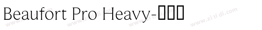 Beaufort Pro Heavy字体转换